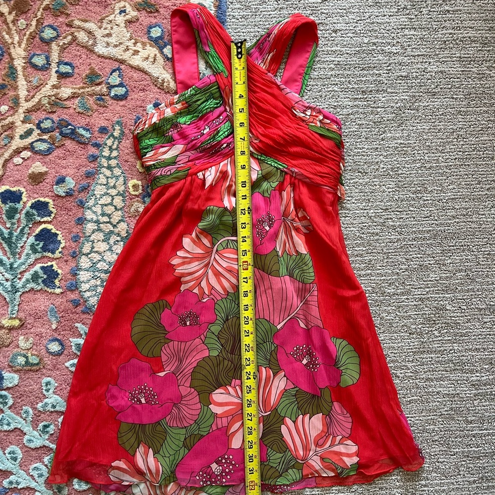 Tibi Pink and Red Floral Dress - Picture 4 of 16